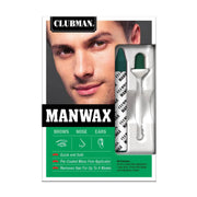 Clubman ManWax kit packaging with a man's face and product components.