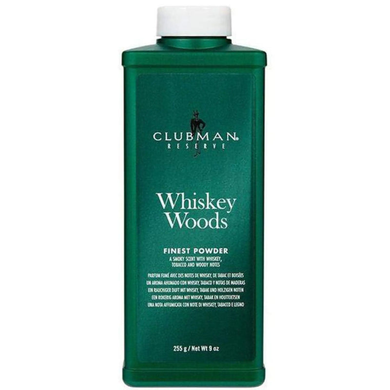 clubman pinaud reserve powder whiskey woods