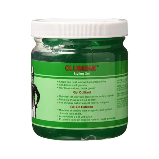 Clubman Pinaud Styling Gel Jar Back