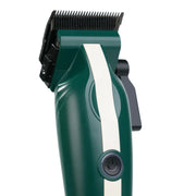 Cocco Veloce Lite green cordless hair clipper with ergonomic design for professional barber cutting and fading