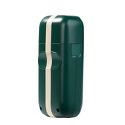 Cocco Veloce Lite green foil shaver with cap removed showing dual foil blades for close shave detailing