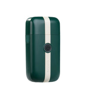 Cocco Veloce Lite green electric foil shaver front view with power button, professional barber finishing tool