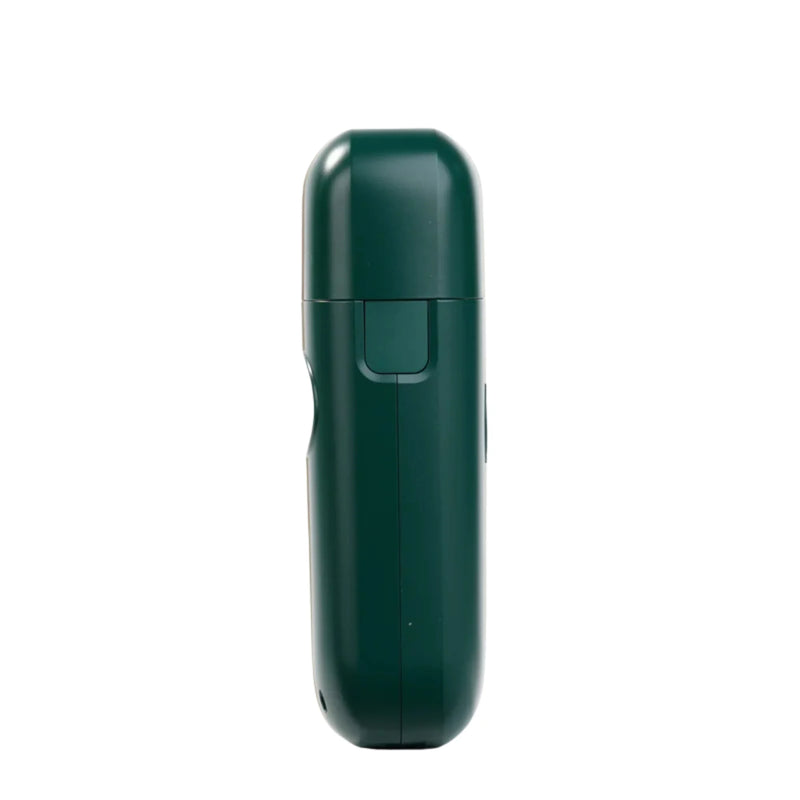 Cocco Veloce Lite green cordless foil shaver side view with compact ergonomic design for barbers