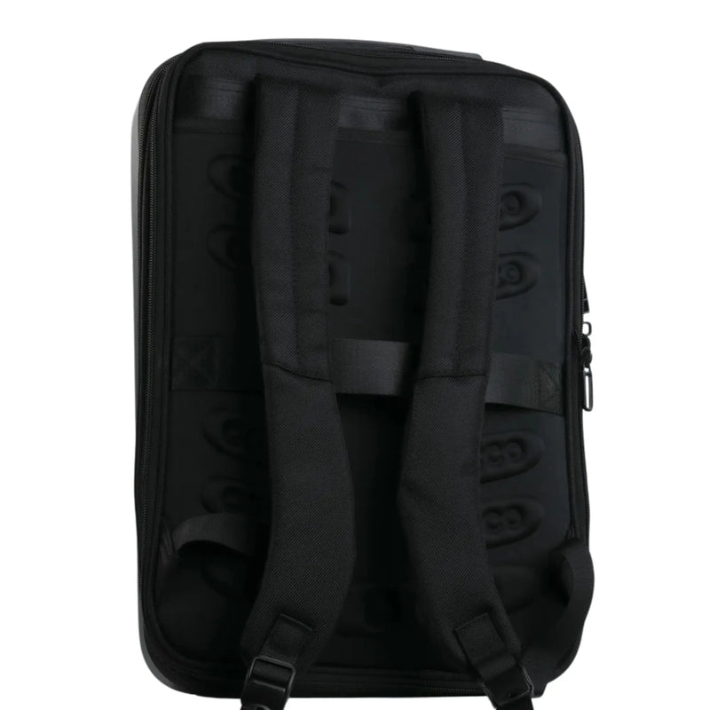 Cocco barber backpack case with padded shoulder straps designed for comfortable transport of barber tools and equipment