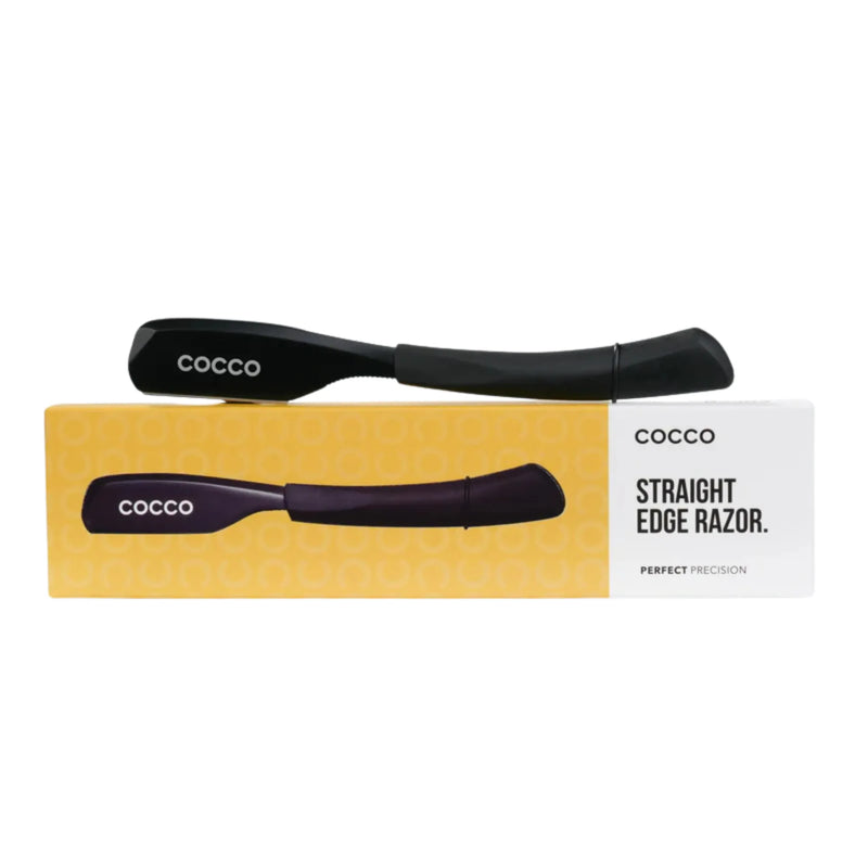 Cocco straight edge razor with packaging professional barber razor for precision shaving and grooming