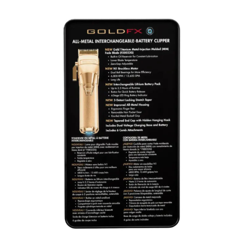 BaBylissPRO FXONE GOLDFX Cortadora #FX899G