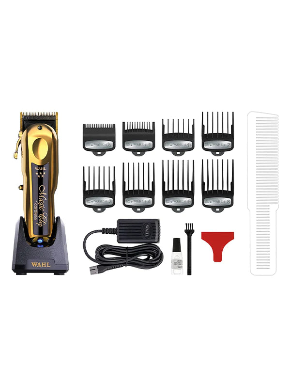 Wahl Gold Magic Clip Cordless - Limited Edition with Stand — Vip Wahl Gold Magic Clip Cordless - Limited Edition with Stand — Vip