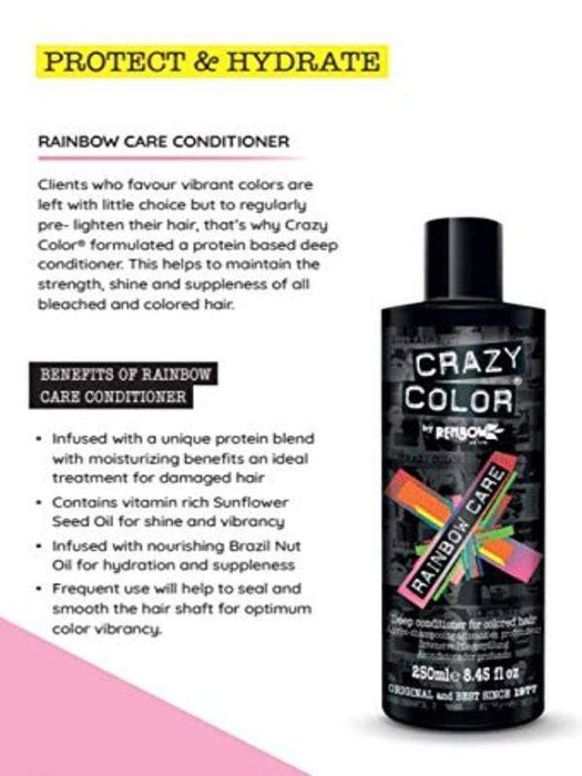 crazy color hair dye rainbow care conditioner