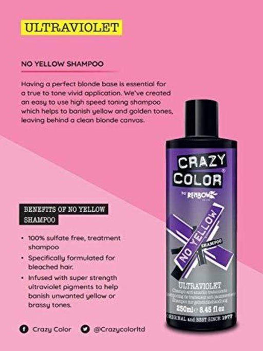 crazy color hair dye ultraviolet shampoo