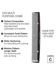 Cricket Carbon C25 Multi-Purpose Comb