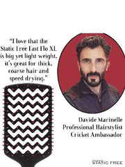 cricket static free fastflo xl black brush
