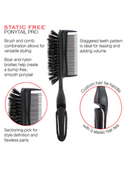 Cricket Static Free Ponytail Pro Black Brush
