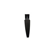Black makeup brush on a white background