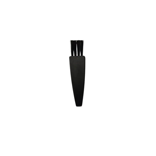 Black makeup brush on a white background