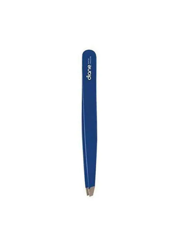 Diane Slant Tip Tweezers Blue