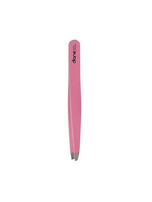 Diane Slant Tip Tweezers Pink