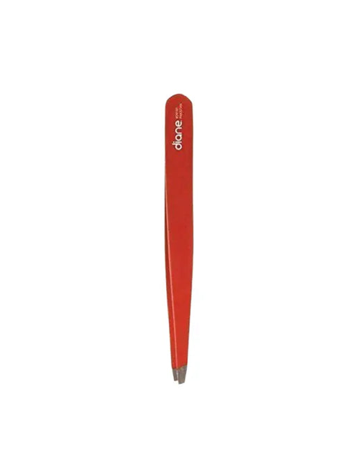 Diane Slant Tip Tweezers Red