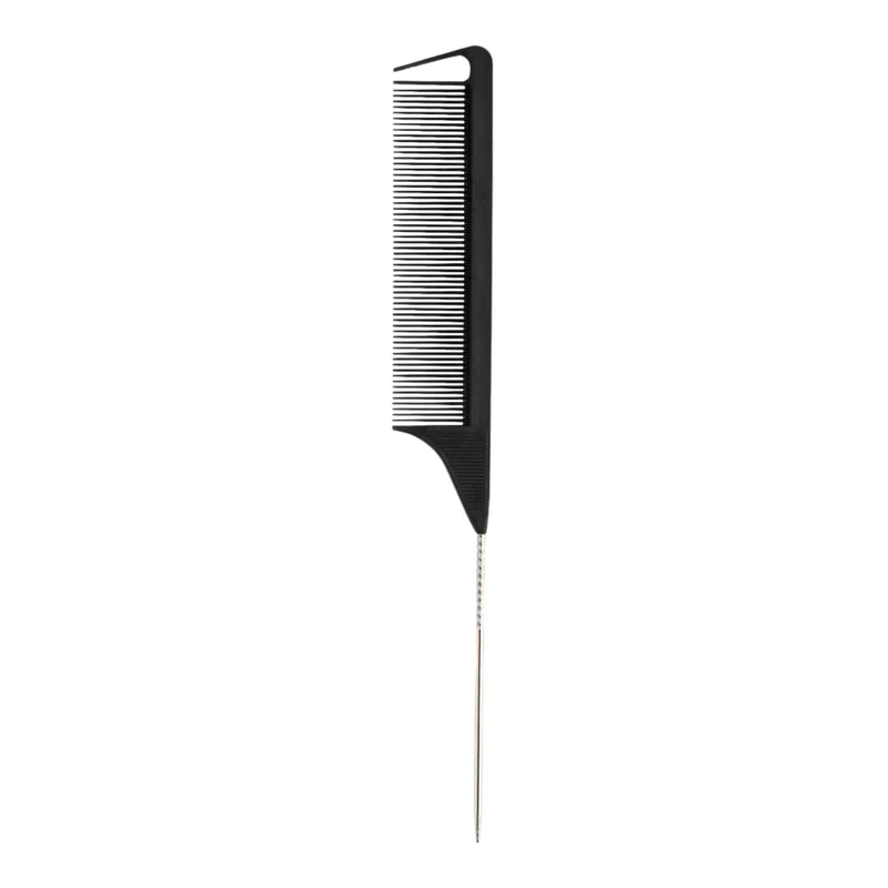 Peine de cola de pato Diane Carbon con cola de metal 8.5"