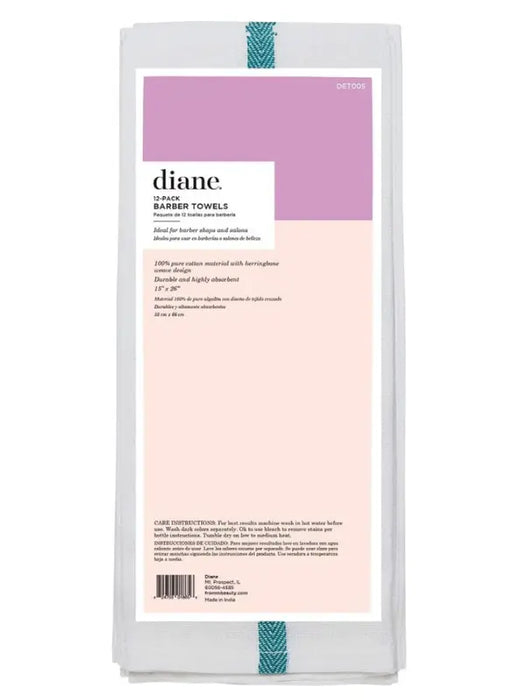Diane Cotton Barber Towels 12-Pack