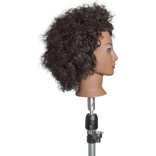 100% Real hair naomi mannequin head side view