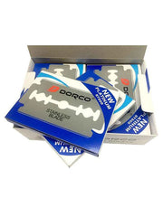 dorco double edge blades blue 100 ct