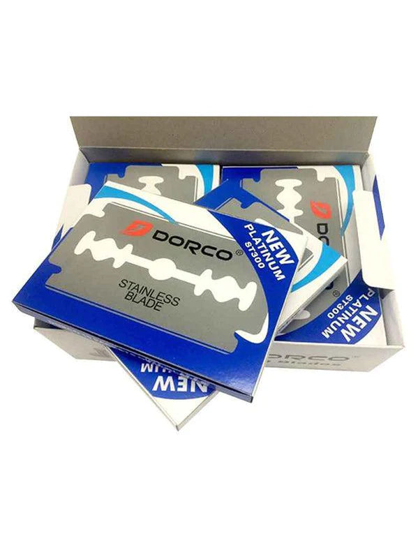 dorco double edge blades blue 100 ct
