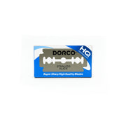 Dorco stainless blade packaging on a white background