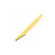 Yellow metal blade on a white background