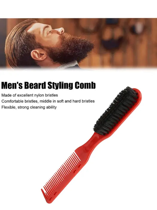 Double Headed Styling Beard Brush & Comb
