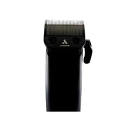 A close-up of a black pet clipper with a silver comb guard and the ANDIS logo on the front, set against a plain white background.