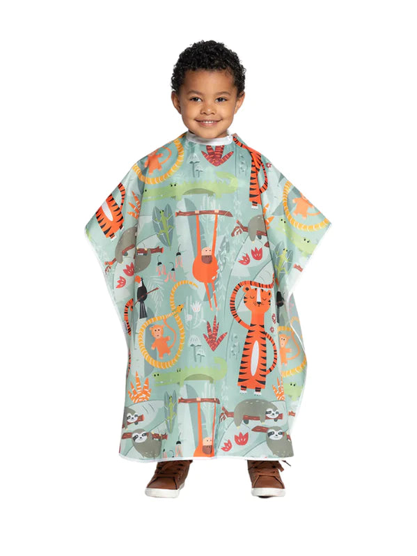 fromm kids hairstyling cape jungle print