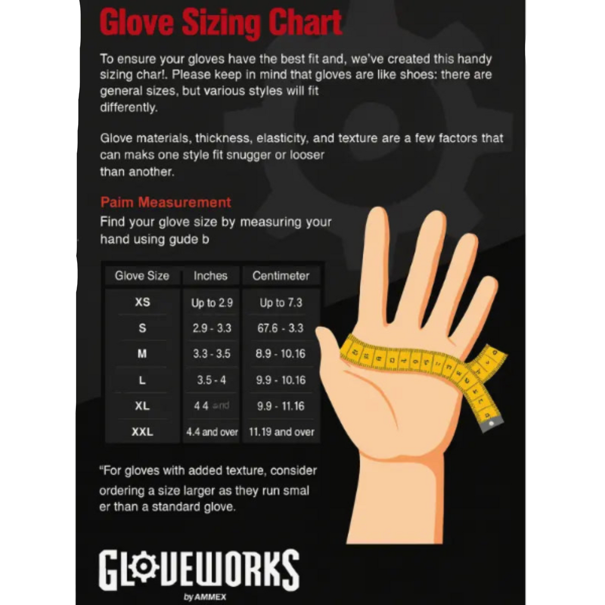 GLOVEWORKS Black Nitrile gloves 5MIL Assorted Sizes — Vip Barber