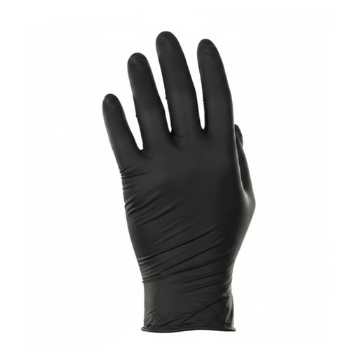 Black glove on a white background