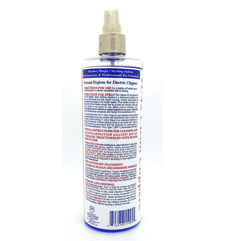 H-42 Virucida Antibacteriano en Spray para Maquinillas 473 ml.