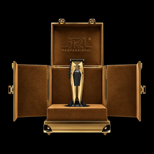 JRL 3000C Limited Edition Gold Clipper displayed inside open collector’s case