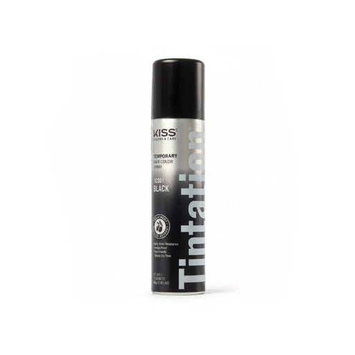 Kiss Tintation Temporary Hair Color Spray can on a white background