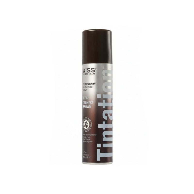 Kiss Tintation temporary hair color spray can on a white background