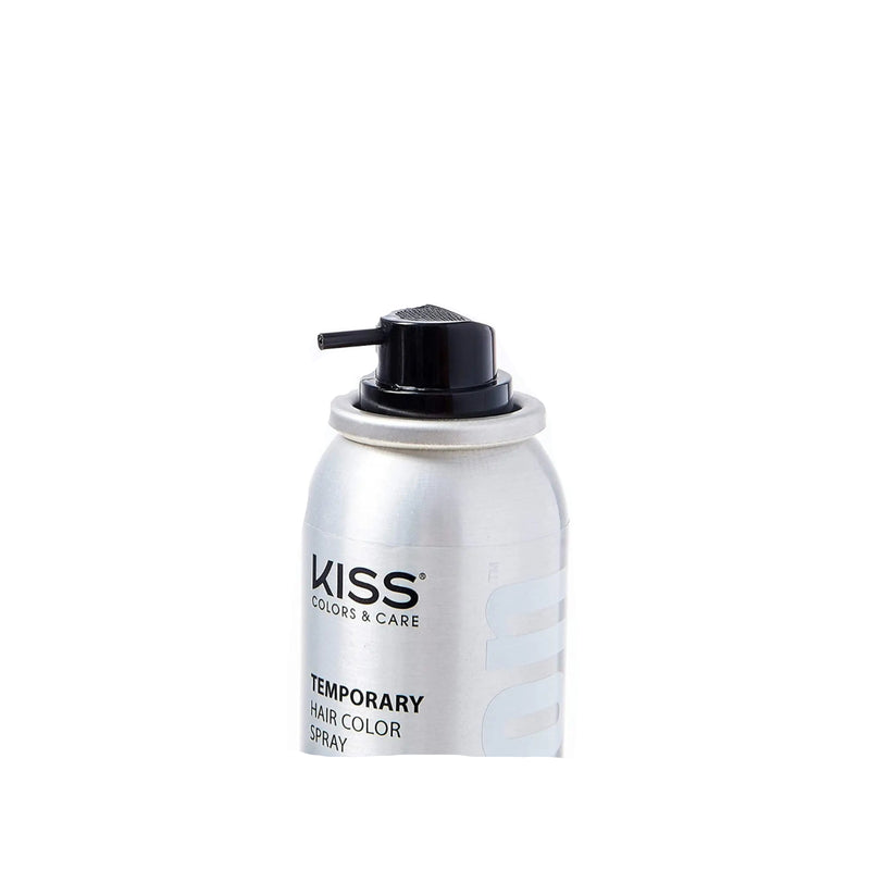 KISS temporary hair color spray can on a white background