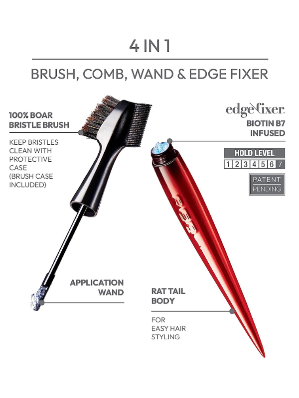 Red By Kiss Edge Cara Edge Brush + Edge Fixer 
