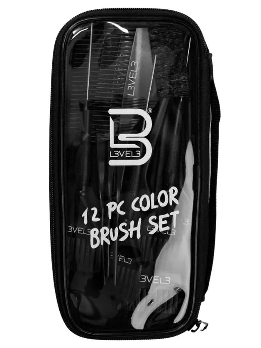 L3vel3 12 pc color brush set packaging
