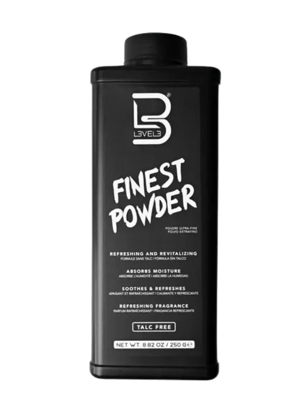 L3VEL3 Finest Powder 250g – Talc-Free Moisture Control — Vip Barber Supply