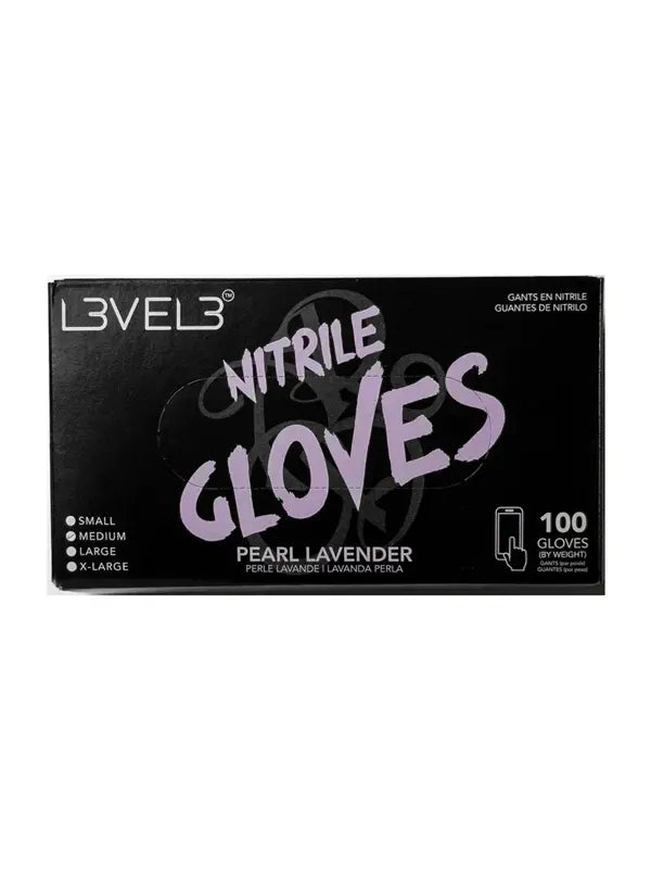 L3VEL3 Professional Nitrile Gloves Pearl Lavender