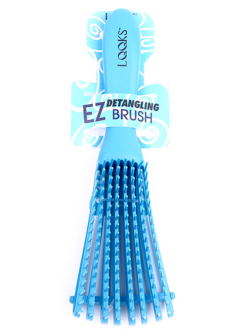 lqqks ez detangling brush light blue