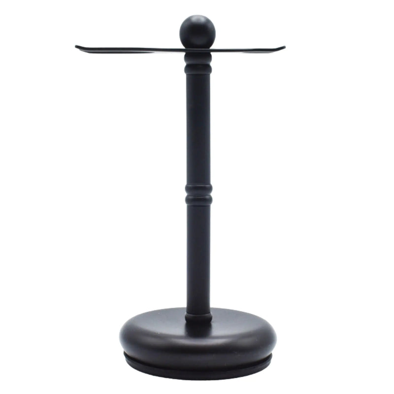 Parker Deluxe Black Safety Razor & Shave Brush Stand #PARKBLACKSTD Side