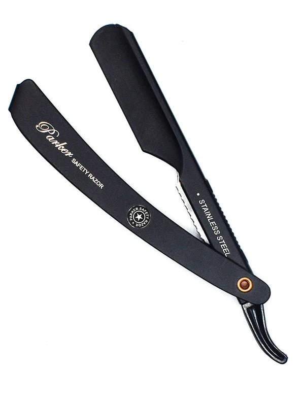 Parker Stainless Steel Black Adjustable Barber Razor