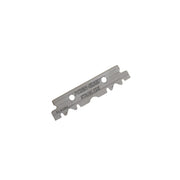 Perma-Sharp stainless steel razor blade on a white background