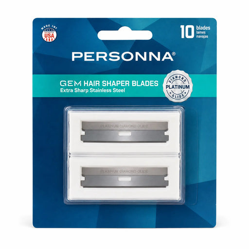 Personna GEM hair shaper blades 10 count front packaging