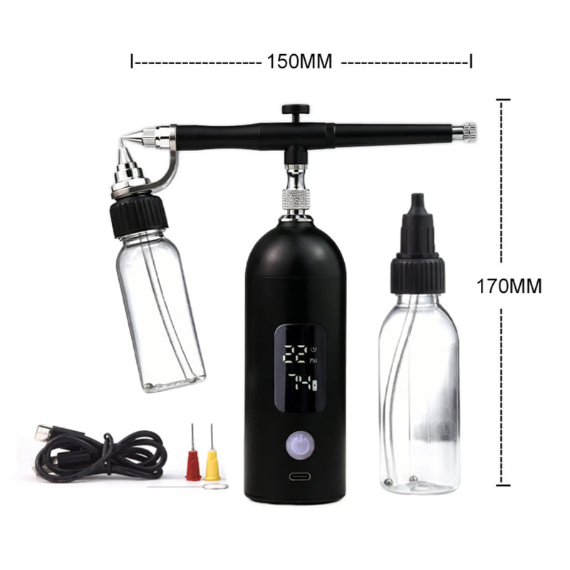 Cordless Airbrush with led display measurements