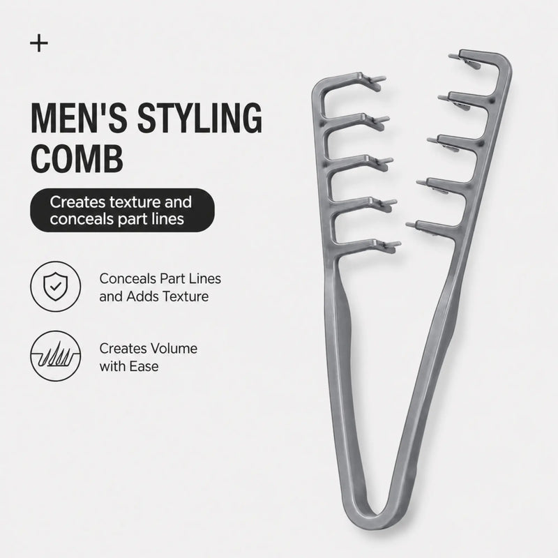 Mens Styling, Texture and volume Comb information