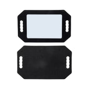 Rectangular Foam Mirror Black Front Back
